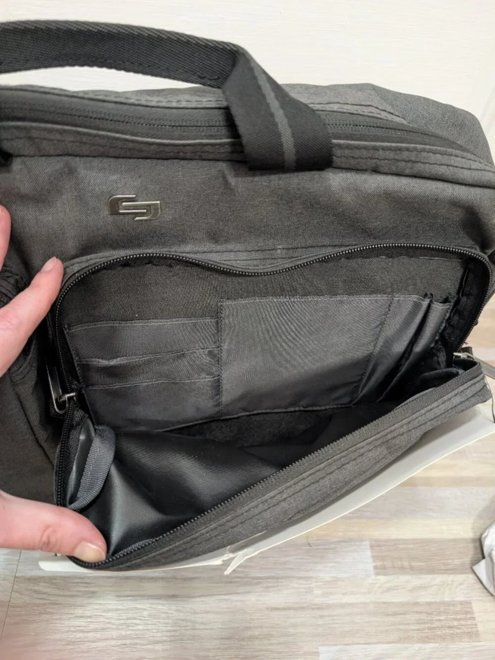 NWT Solo New York Duane Hybrid Briefcase Backpack Grey
